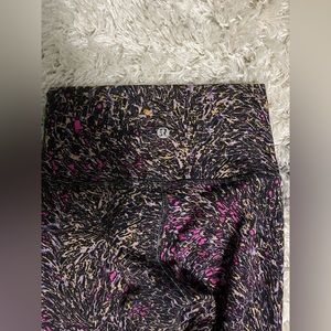 Lululemon size 2 leggings, multicolored in very good condition.